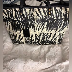 L.A.M.B. by Gwen Stefani Mandalay Signature newsprint pattern  Tote